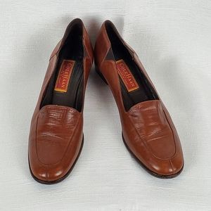 Vintage Cole Haan City Leather Low Heel Loafers